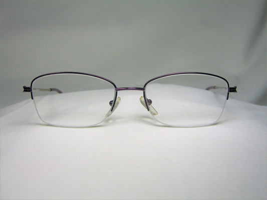 Alain Afflelou, eyeglasses, half rim, Titanium alloy, oval, square, frames, men's, women's, ultra vintage