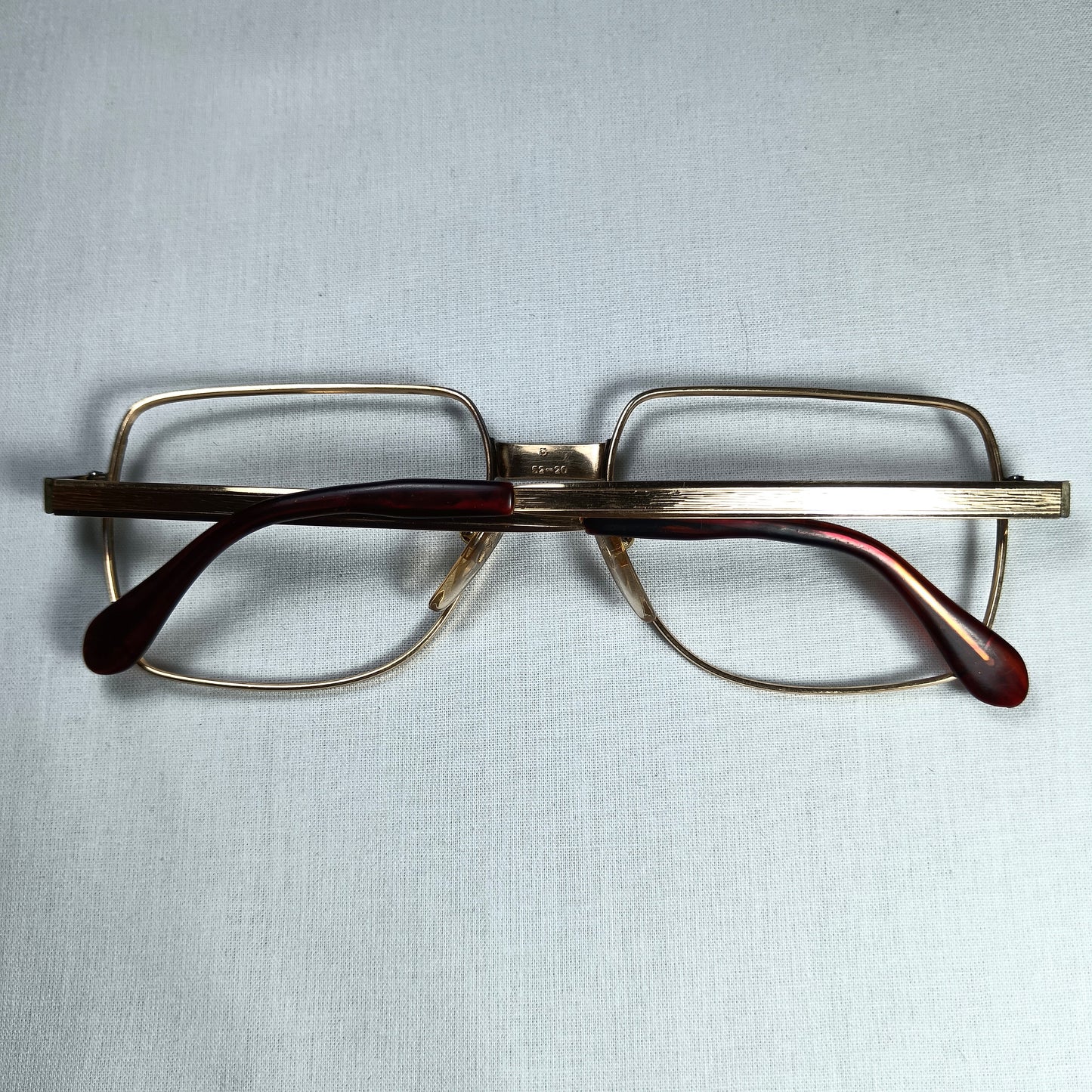 Amor France Gold Filled Eyeglasses, Square Aviator Frames