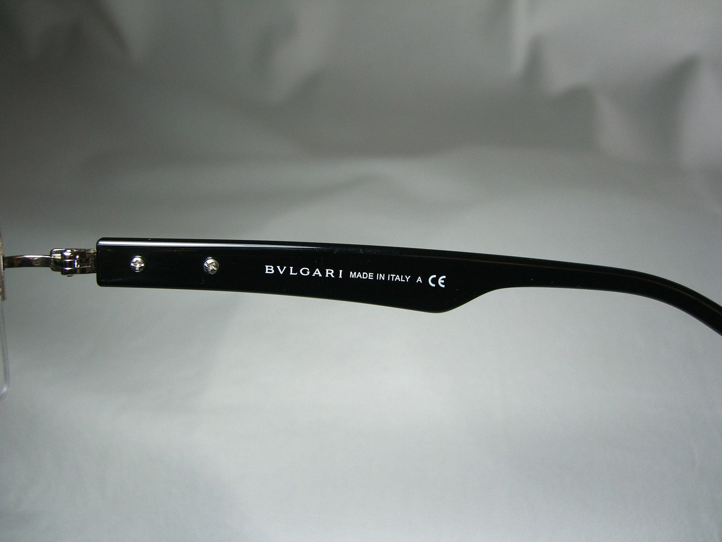 Bulgari, eyeglasses, half rim, square, oval, Platinum plated  Titanium, frames, men's, women's, NOS, ultra vintage, rare