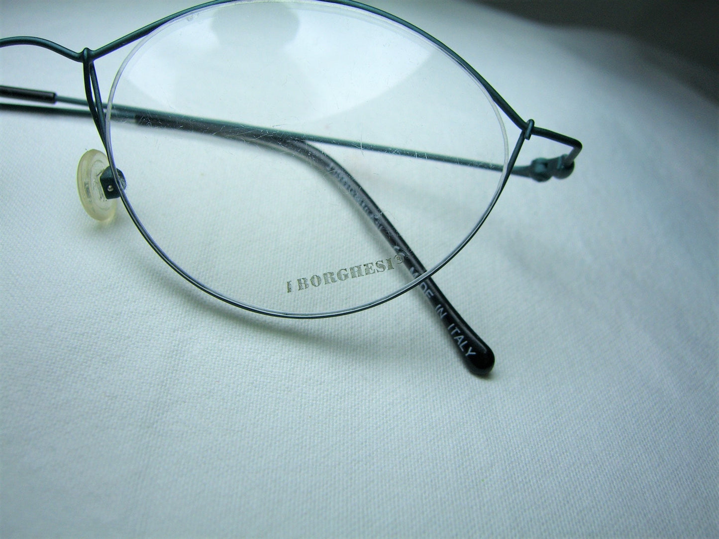 Borghesi, eyeglasses, Titanium, oval, round, frames, men's, women's, NOS, hyper vintage, very rare