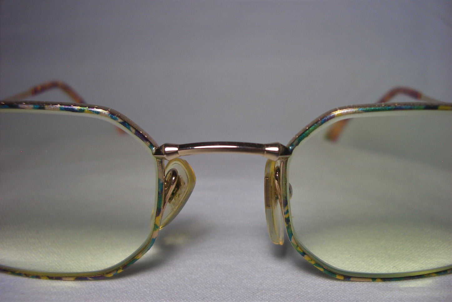 Bianco, eyeglasses, hexagonal, 22 kt gold plated, square, frames, men's, women's, unique, super vintage