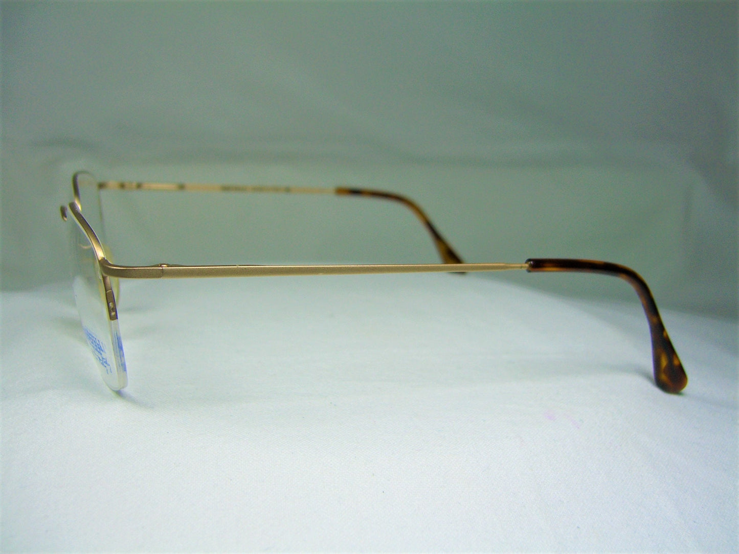 Bertelli, eyeglasses, Titanium, half rim, Gold plated, oval, square, frames, NOS, hyper vintage, rare