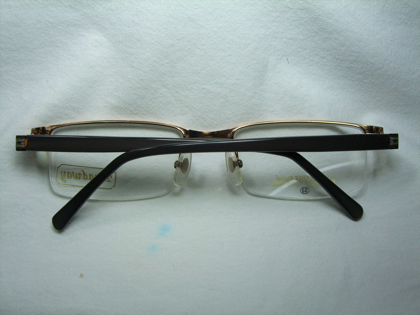 Broadway, eyeglasses, Titanium, half rim, square, oval, frames, men's, women's, NOS, hyper vintage, rare