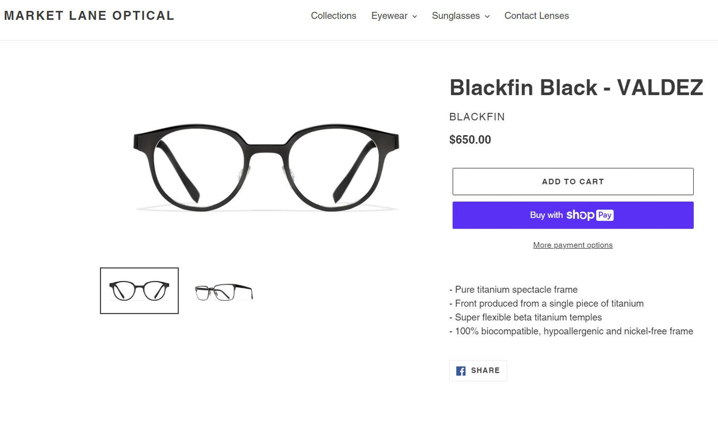 Blackfin, luxury eyeglasses, oval, round, frames, Pure Titanium, New Old Stock, hyper vintage, rare