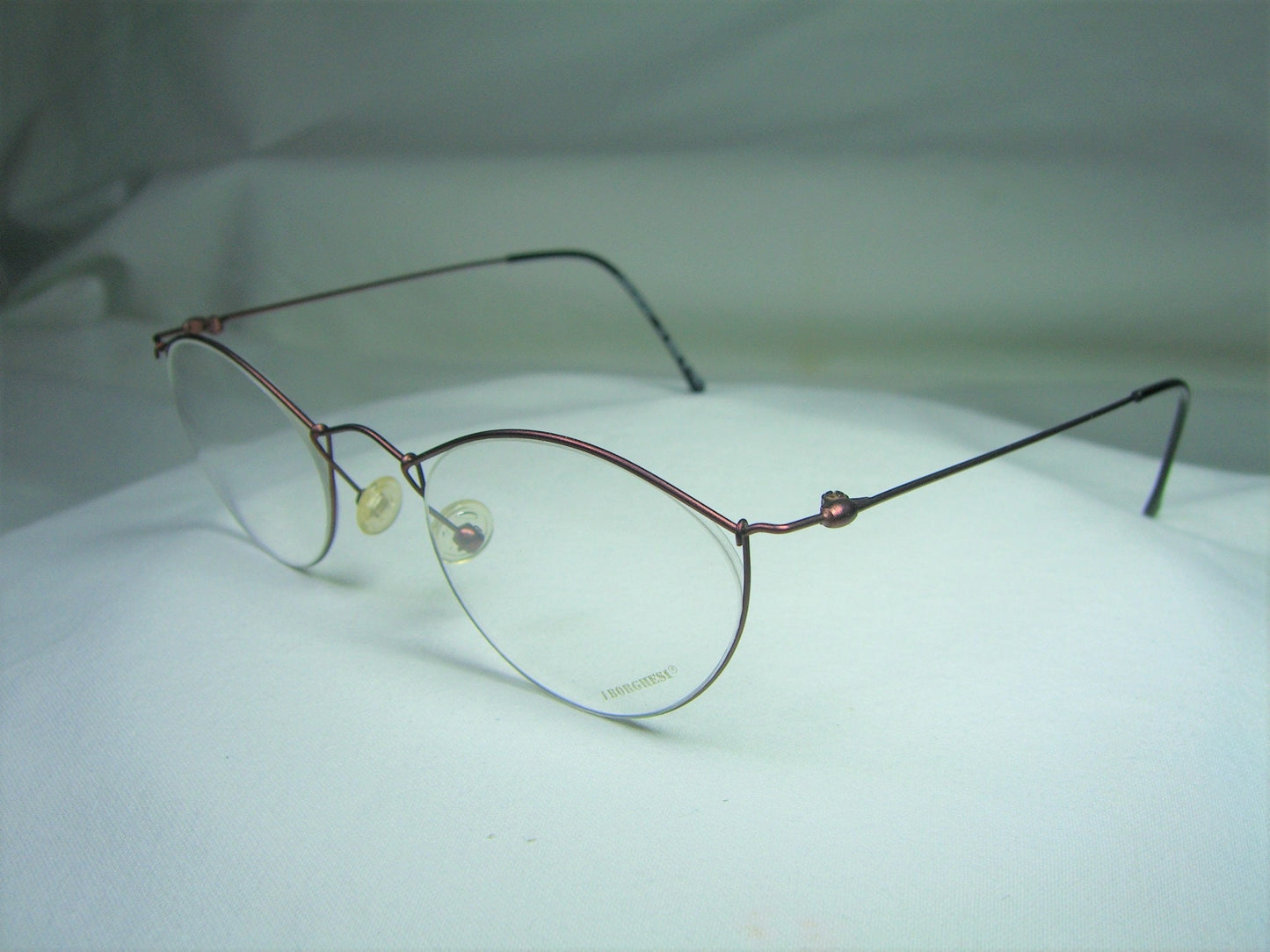 Borghesi, eyeglasses, Titanium, oval, round, frames, men's, women's, NOS, hyper vintage, very rare